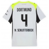Borussia Dortmund Nico Schlotterbeck #4 Gostujuci Dres 2025-26 Kratak Rukav Borussia Dortmund Nico Schlotterbeck #4 Gostujuci Dres 2025-26 Kratak Rukav